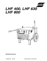 ESAB LHF 400, LHF 630, LHF 800 Benutzerhandbuch