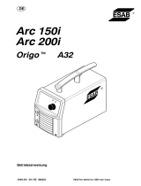 ESAB Origo™ Arc 150i, Origo™ Arc 200i Benutzerhandbuch