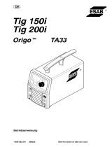 ESAB Origo™ Tig 150i, Origo™ Tig 200i Benutzerhandbuch
