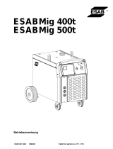 ESAB Mig 400t, Mig 500t Benutzerhandbuch
