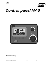 ESAB Control panel MA6 Benutzerhandbuch
