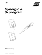 ESAB Synergic & 5-Program Remote controls Benutzerhandbuch