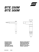 ESAB BTE 250M, BTE 500M Benutzerhandbuch