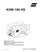 ESAB KHM 190 HS Benutzerhandbuch