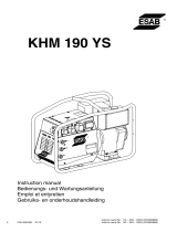 ESAB KHM 190 YS Benutzerhandbuch