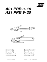 ESAB PRB 3-10, A21 PRB 9-20 - A21 PRB 3-10, A21 PRB 9-20 Benutzerhandbuch