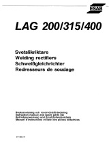 ESAB LAG 200, LAG 315, LAG 400 Benutzerhandbuch