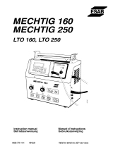 ESAB LTO 160, LTO 250 Benutzerhandbuch