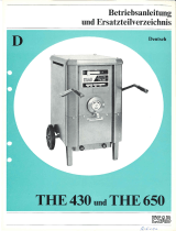 ESAB THE 430, THE 650 Benutzerhandbuch