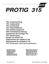 ESAB PROTIG 315 Benutzerhandbuch