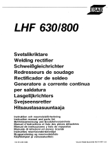 ESAB LHF 630, LHF 800 Benutzerhandbuch