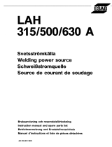 ESAB LAH 315A, LAH 500A, LAH 630A Benutzerhandbuch
