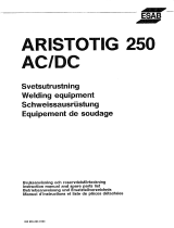 ESAB DTM 250, Aristo®TIG 250 AC/DC Benutzerhandbuch