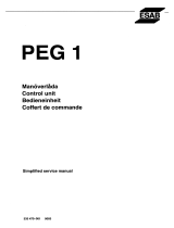 ESAB PEG1 Benutzerhandbuch