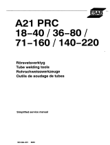 ESAB PRC 140-220 - A21 PRC 18-40 Benutzerhandbuch
