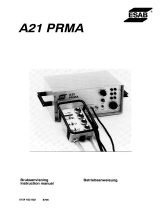 ESAB PRMA A21 PRMA Benutzerhandbuch