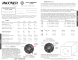 Kicker 2007 CompVR Subwoofer Bedienungsanleitung