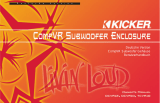 Kicker 2005 CompVR Subwoofer-Geh - DCVR12 / DCVR10 / TCVR10 Bedienungsanleitung