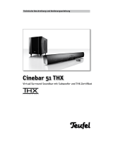 Teufel Cinebar 51 THX iT "2.1-Set" Bedienungsanleitung