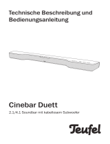 Teufel Cinebar Duett Power Edition "2.1-Set" Bedienungsanleitung