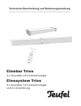 Teufel Cinebar Trios "3.1-Set" Bedienungsanleitung