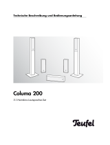 Teufel Columa 200 "5.1-Set M" Bedienungsanleitung