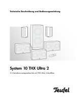 Teufel System 10 THX Ultra 2-Zertifikat "5.1-Set Cinema" Bedienungsanleitung