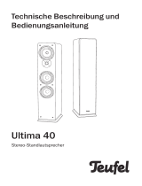 Teufel Ultima 40 Aktiv Surround "4.0-Set" Bedienungsanleitung