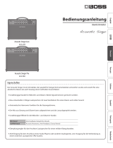 Boss Acoustic Singer Pro Bedienungsanleitung