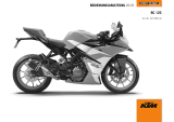 KTM RC 125 2019 Bedienungsanleitung