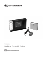 Bresser MyTime Crystal P Colour Projection Alarm Clock and Weather Stations Bedienungsanleitung