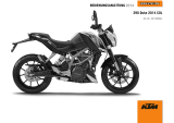 KTM 390 Duke 2014 Bedienungsanleitung