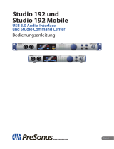 PRESONUS Studio 192 Mobile Bedienungsanleitung