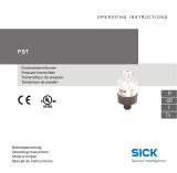 SICK PBT Pressure transmitter Bedienungsanleitung