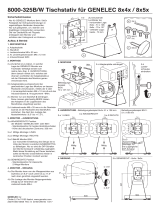 Genelec 8000-325B/W Table stand L-shape Benutzerhandbuch