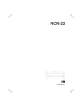 Sangean RCR-22 Benutzerhandbuch
