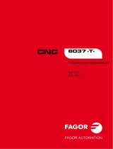Fagor CNC 8037 for lathes Benutzerhandbuch