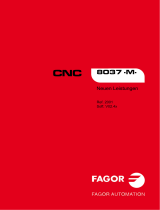 Fagor CNC 8037 para fresadoras Bedienungsanleitung