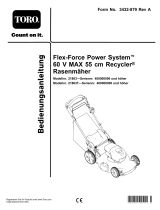 Toro Flex-Force Power System 60V MAX 55cm Recycler Lawn Mower Benutzerhandbuch