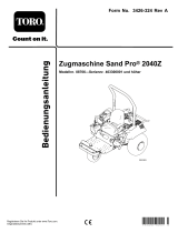 Toro Sand Pro 2040Z Traction Unit Benutzerhandbuch