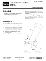 Toro Anti-Vibration Handlebar Kit, HoverPro Machine Installationsanleitung