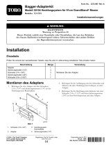 Toro Bagger Adapter Kit, Model 30104 Bagger for 36in GrandStand Mower Installationsanleitung