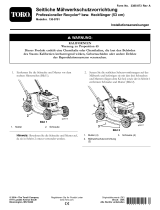 Toro Deck Side Guard Kit, 21in or 53cm Heavy-Duty Recycler/Rear Bagger Lawn Mower Installationsanleitung
