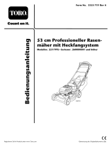 Toro 53cm Heavy-Duty Rear Bagger Lawnmower Benutzerhandbuch