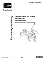 Toro Direct Drive Power Box Rake, Compact Utility Loaders Benutzerhandbuch