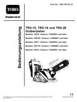 Toro TRX-15 Trencher Benutzerhandbuch