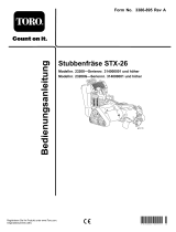 Toro STX-26 Stump Grinder Benutzerhandbuch