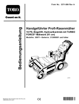 Toro Commercial Walk-Behind Mower, 16HP, T-Bar, Hydro Drive Benutzerhandbuch