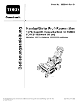 Toro Commercial Walk-Behind Mower, 16HP, T-Bar, Hydro Drive Benutzerhandbuch