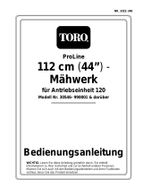 Toro 44" Side Discharge Mower, Groundsmaster 120 Benutzerhandbuch